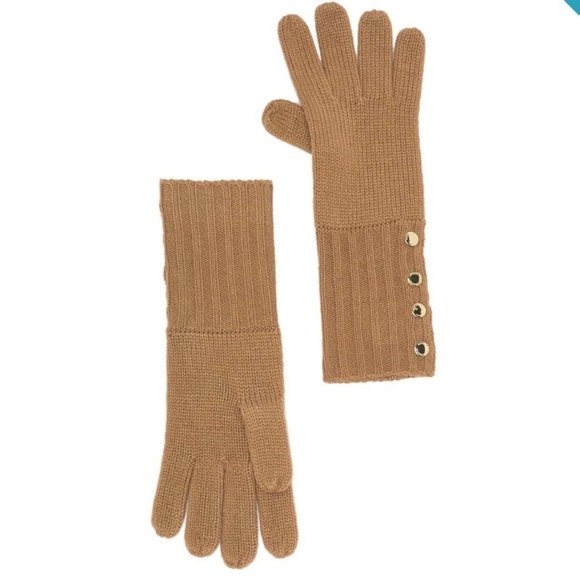NWT Michael Kors Ribbed Knit Gloves - Picture 1 of 2